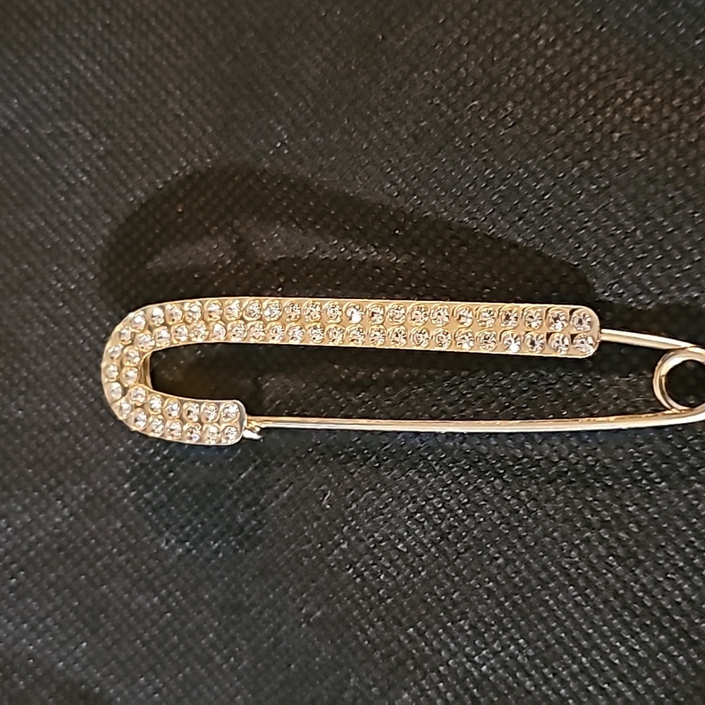 Gold Rhinestone Jumbo Paper Clip - Picture 7 of 8
